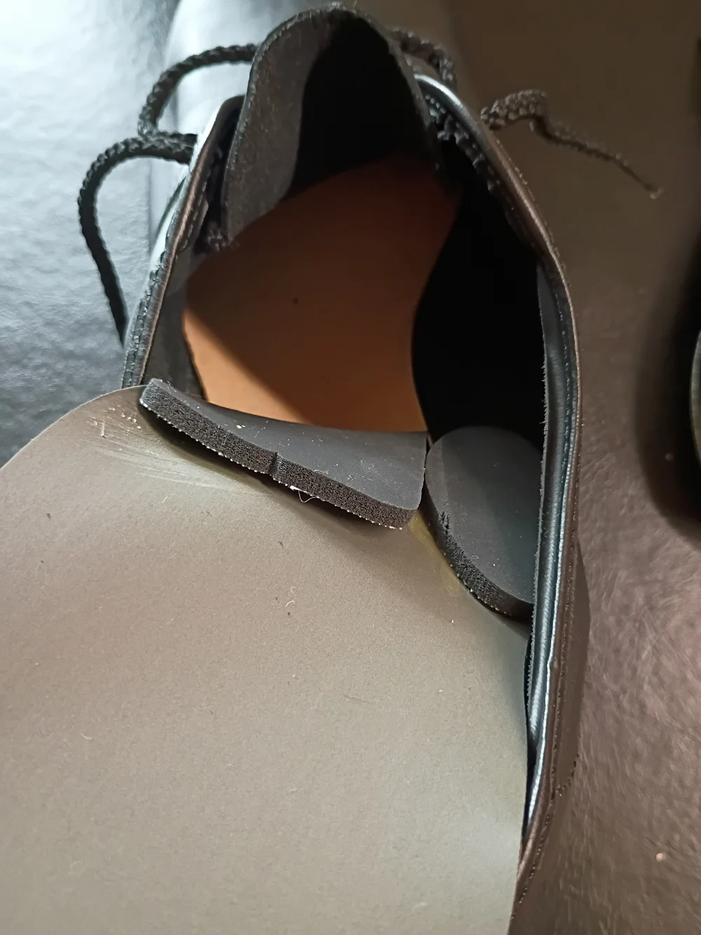 Men's Black Clogging Shoes Lace-Up Steven's Stompers Taps.
